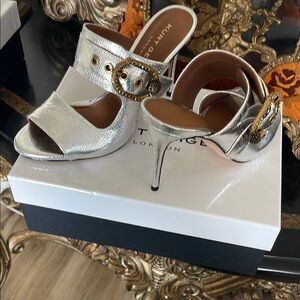 Kurt Geiger Silver and Gold Stiletto Heels size 8 US